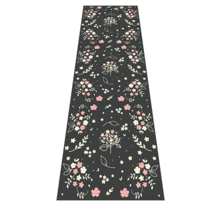 Vinyl teppich schlafzimmer grauer hintergrund mit rosa - TenStickers