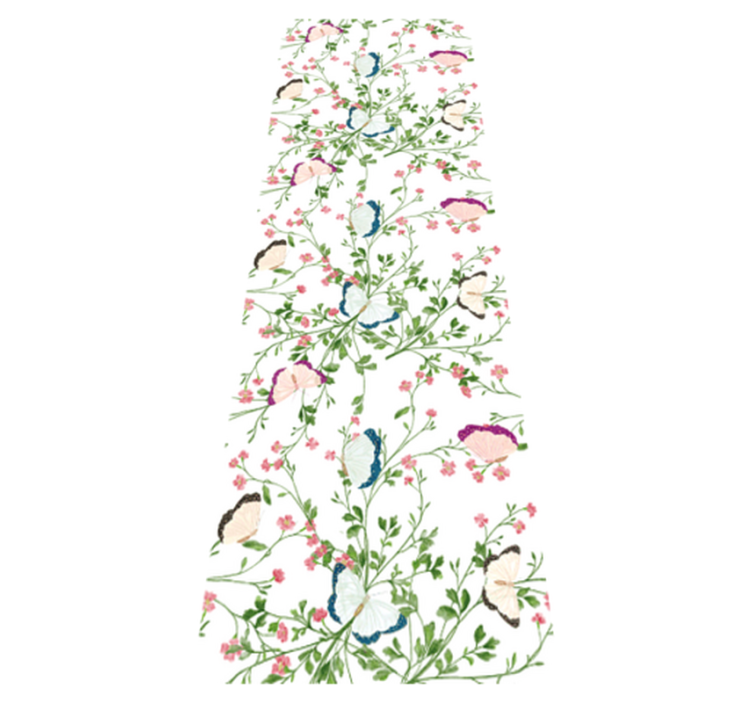 Vinyl teppich schlafzimmer in fantasievoller aquarelloptik - TenStickers