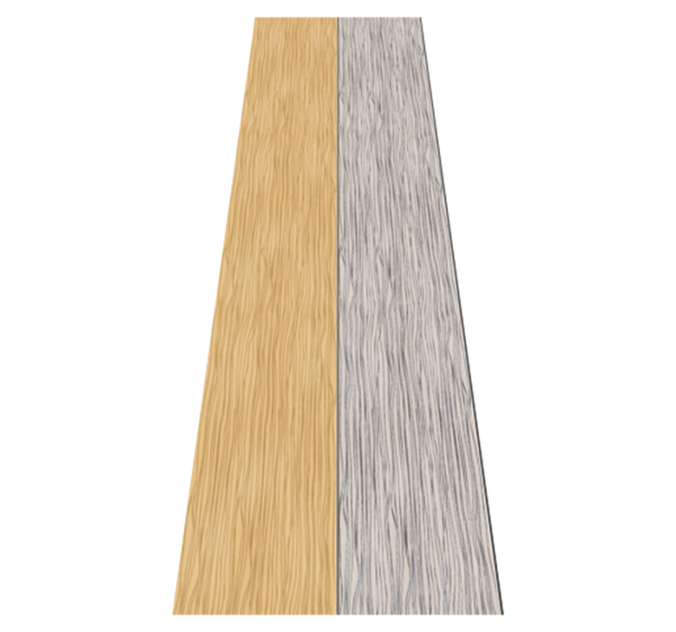 Vinyl teppich schlafzimmer in holzgrau - TenStickers