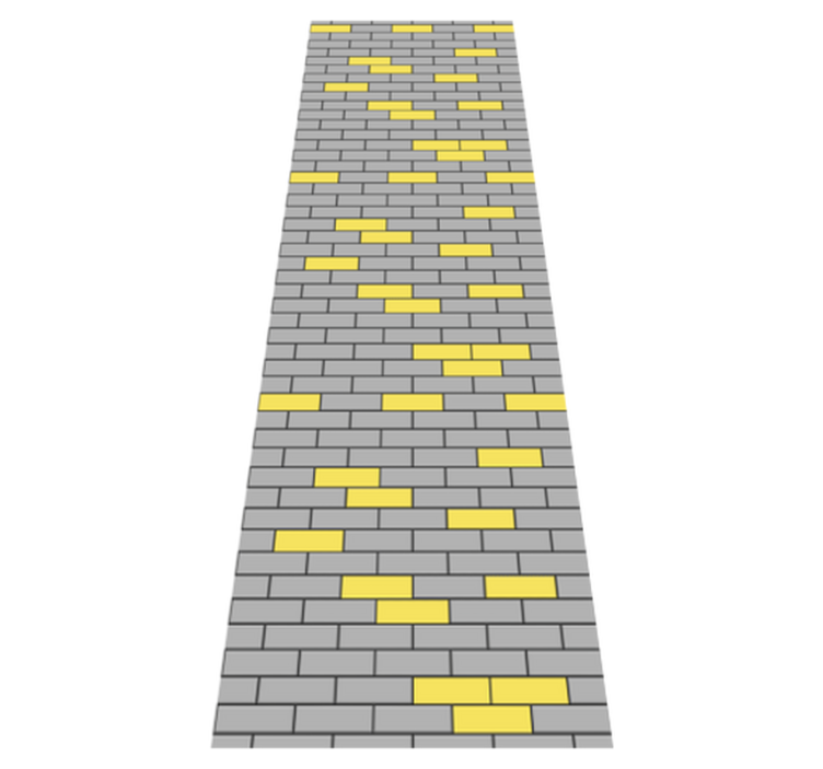 Vinyl teppich schlafzimmer ziegelmuster in pantone - TenStickers