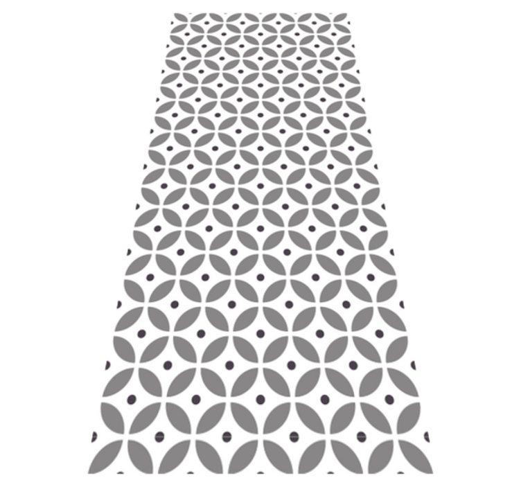 Vinyl teppich schlafzimmer im nordischen stil kreise - TenStickers