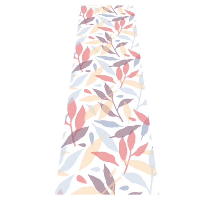 Vinyl teppich schlafzimmer bunte baumzweige - TenStickers