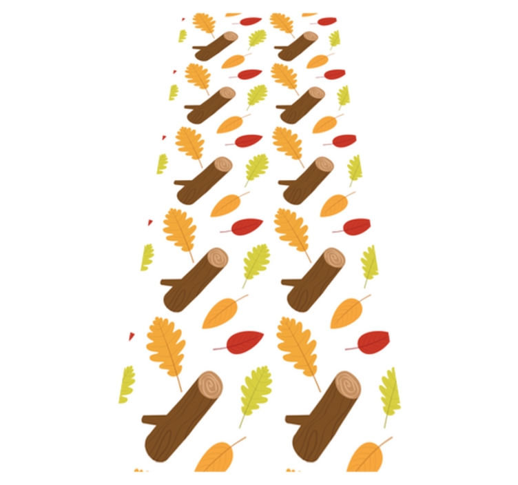 Vinyl teppich schlafzimmer mit bunten bäumen - TenStickers