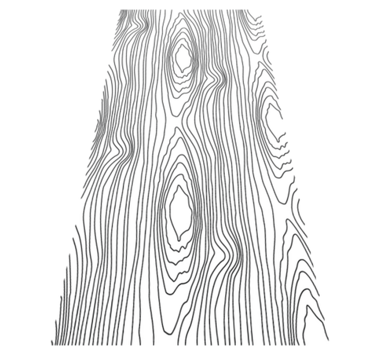 Vinyl teppich schlafzimmer mit schwarzen naturstreifen - TenStickers