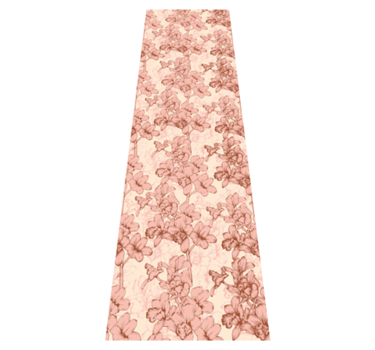 Vinyl teppich schlafzimmer vintage 3d blumen - TenStickers