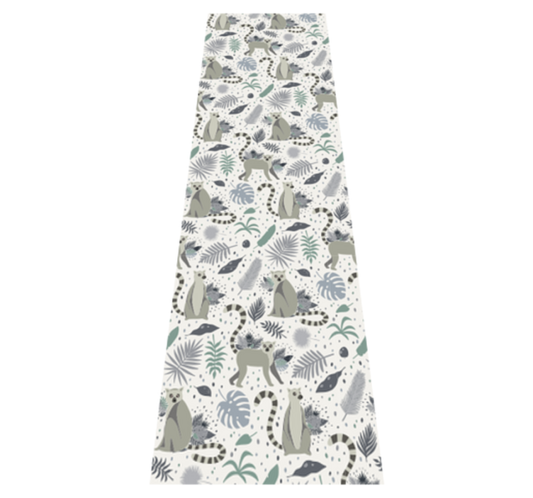 Vinyl teppich schlafzimmer nordic lemur - TenStickers