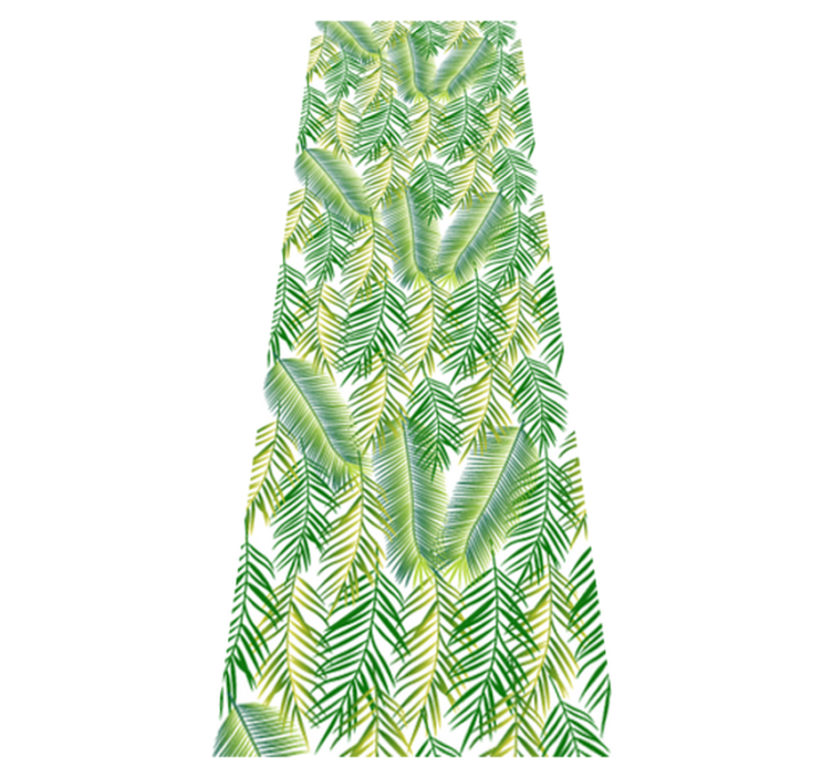 Vinyl teppich schlafzimmer mit zierpflanzenmotiv - TenStickers