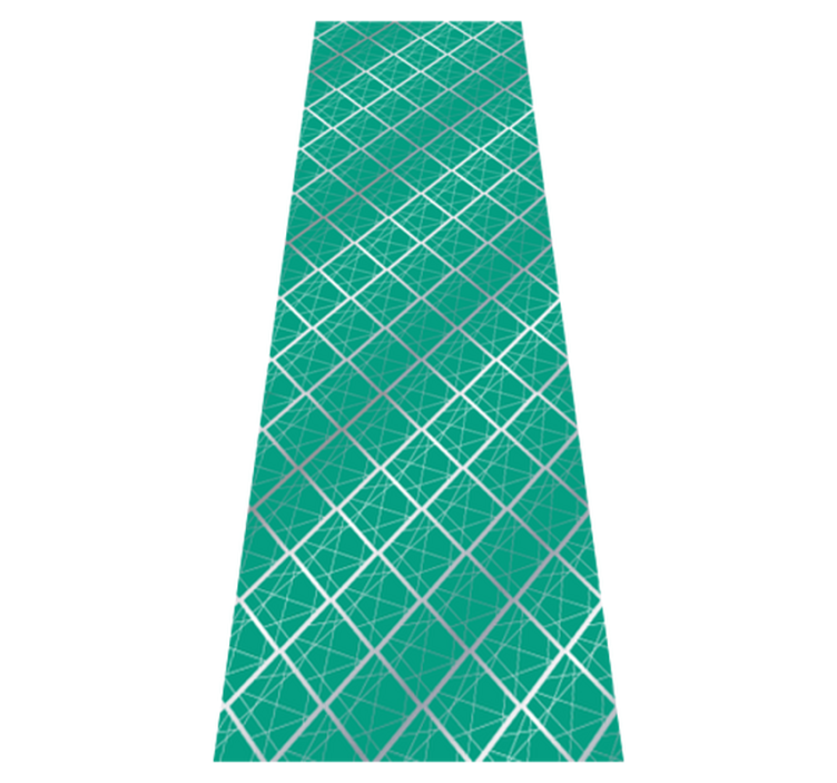 Vinyl teppich schlafzimmer im grünen fliesenlook - TenStickers