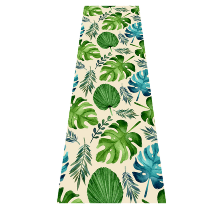 Vinyl teppich schlafzimmer im tropischen blattmuster - TenStickers