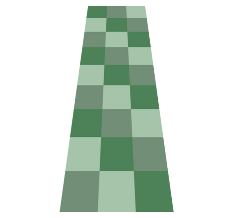 Vinyl teppich schlafzimmer in grüntönen - TenStickers