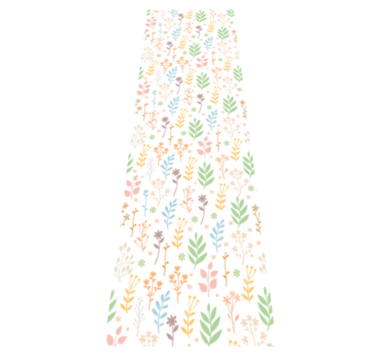 Vinyl teppich schlafzimmer mit einfachen symbolen auf weiß - TenStickers