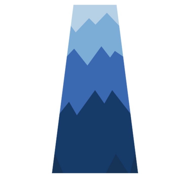 Vinyl teppich schlafzimmer in weiß und blau - TenStickers