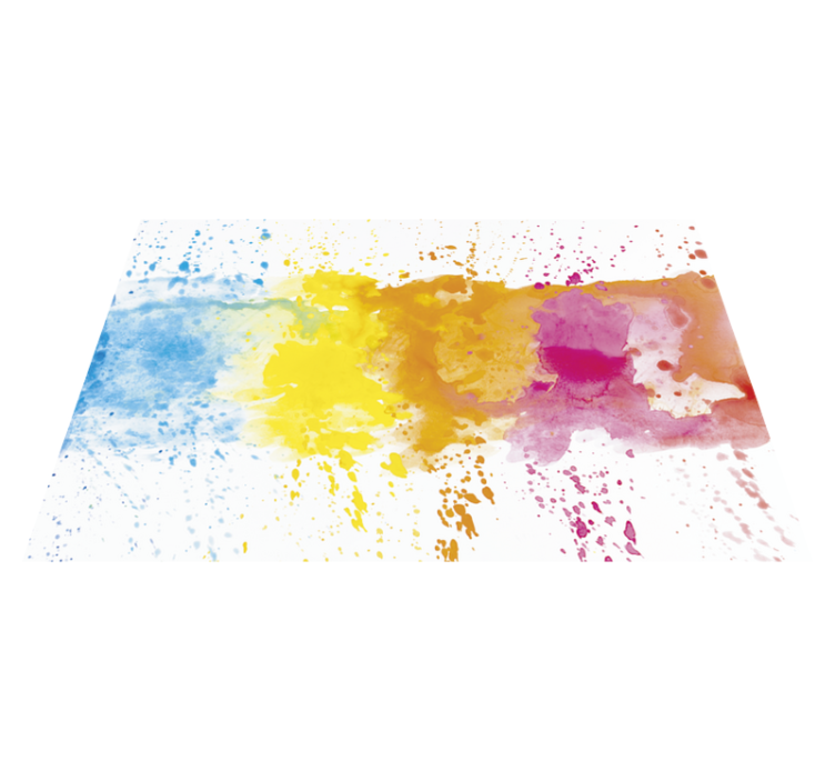 Aquarell spritzer moderner vinyl teppich - TenStickers