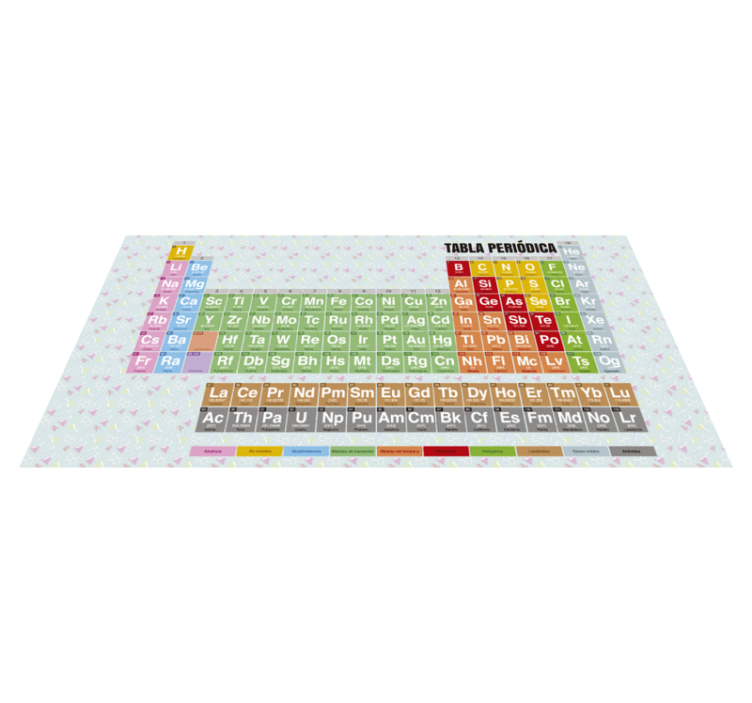 Periodensystem kinder vinyl teppich - TenStickers