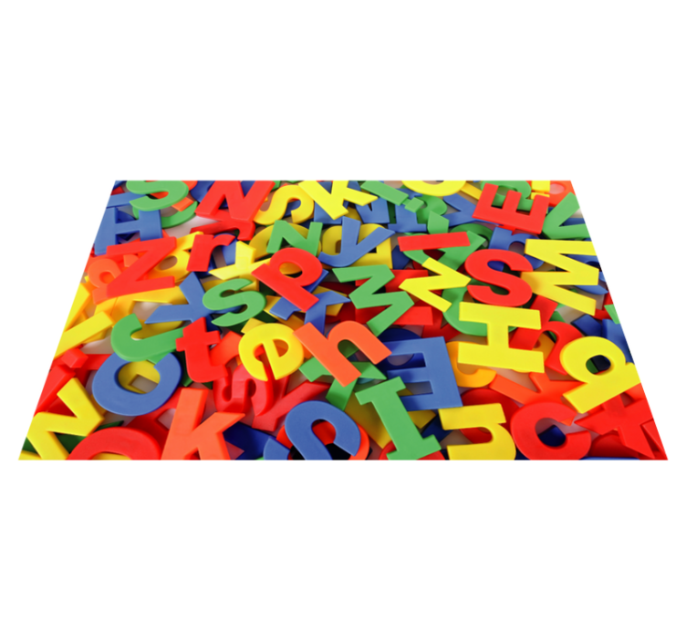 Vinyl Teppich Alphabet alphabet-puzzle-spiel - TenStickers