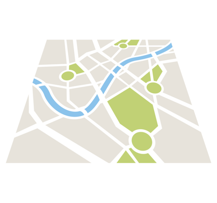 Vinyl Teppich Kinder stadtplan spielplatz - TenStickers