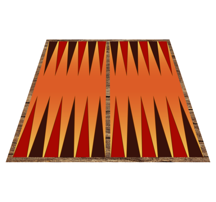 Schöner backgammon-brettspiel-vinylteppich - TenStickers