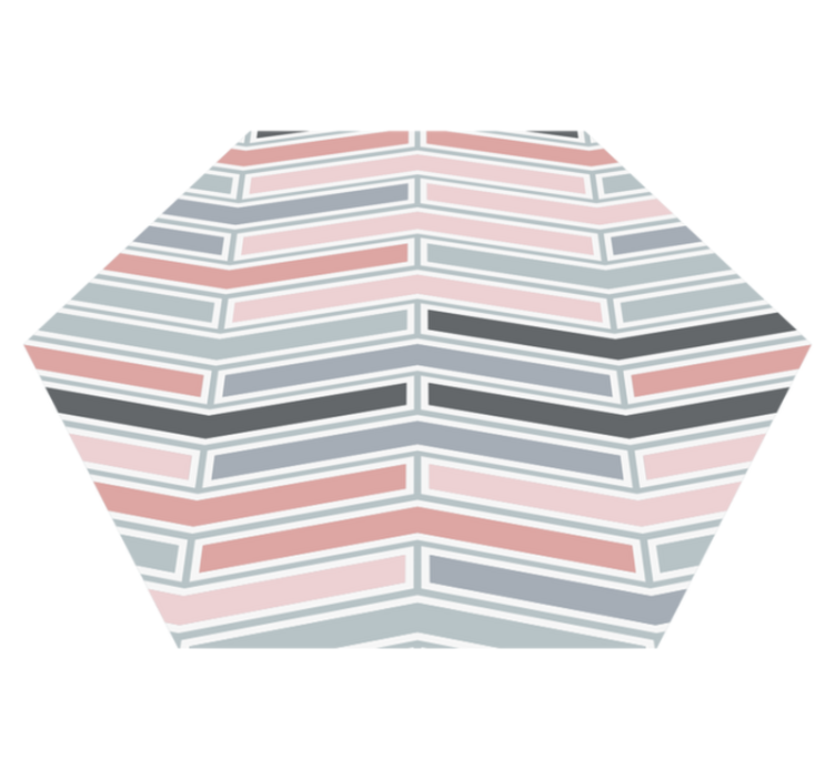 Vinyl Teppich geometrisch geometrisches lineares muster - TenStickers