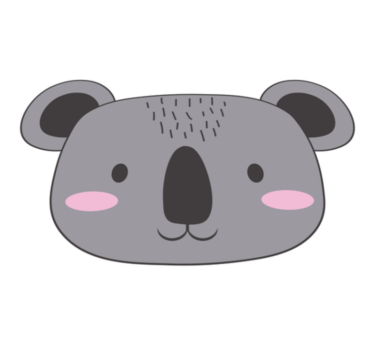 Koala gesicht tier vinyl teppich - TenStickers