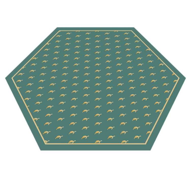 Vinylteppich Tiere Geometrische Schildkröte - TenStickers