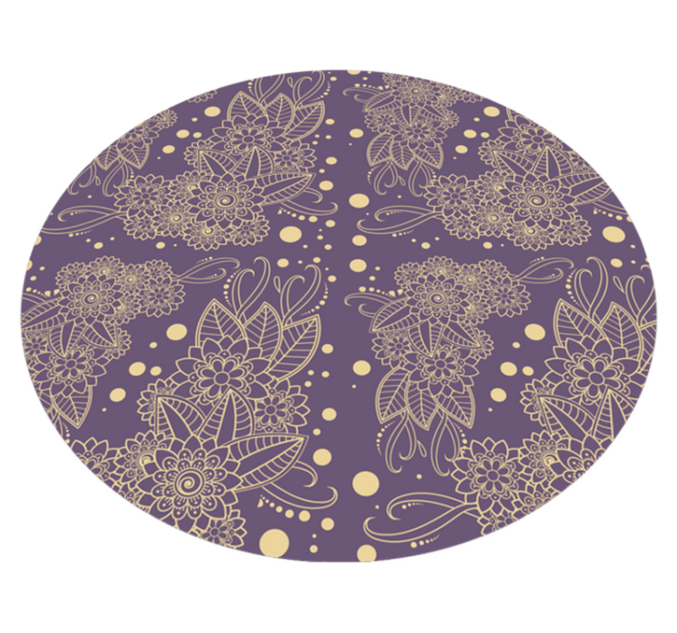 Vinyl Teppich Mandala mandala motiv eleganz - TenStickers