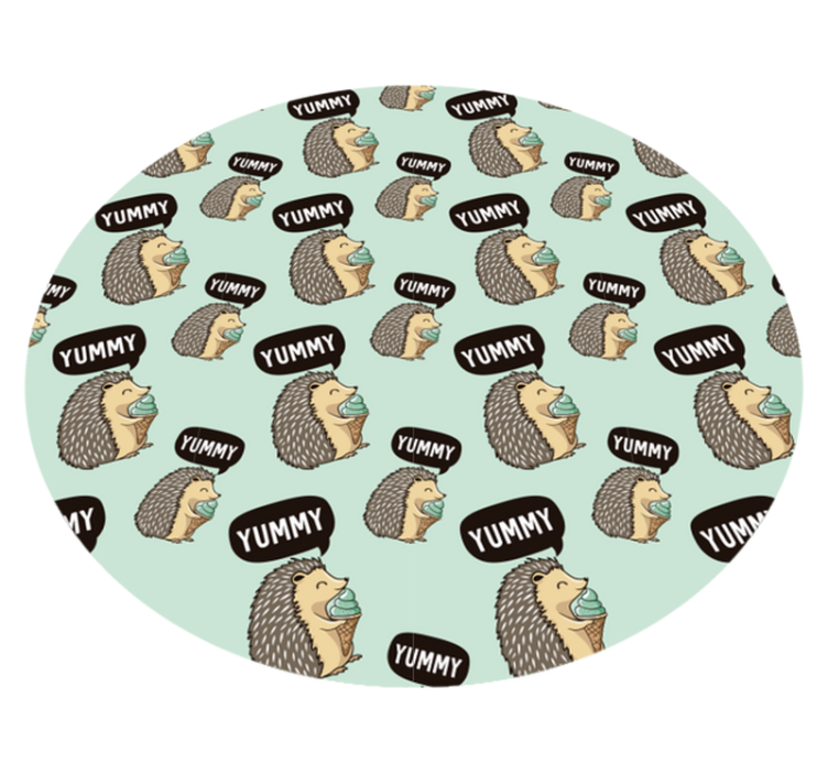 Vinyl Teppich Kinder igel-freude - TenStickers