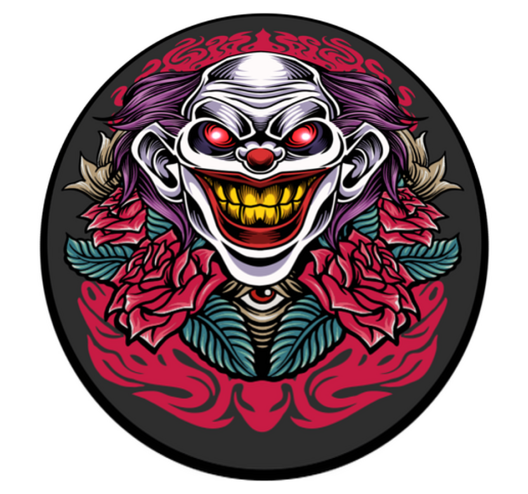 Vinyl Teppich Halloween clown-abbildung - TenStickers