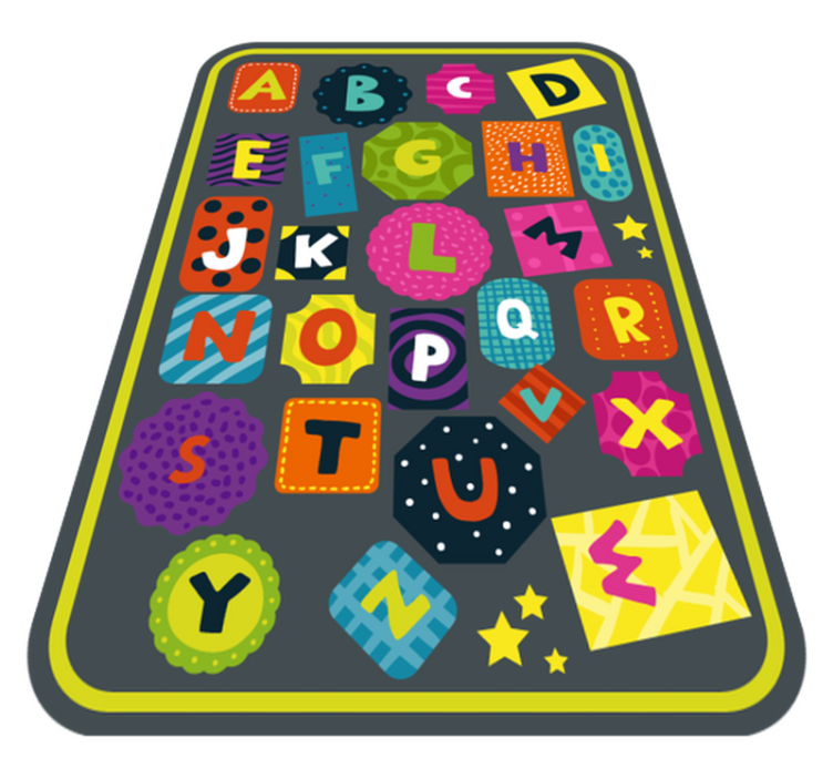 Vinyl Teppich Alphabet alphabet-bildung - TenStickers