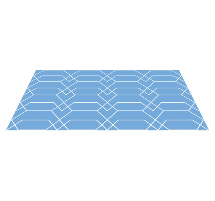 Vinylteppich geometrisch Sechseckfiguren - TenStickers