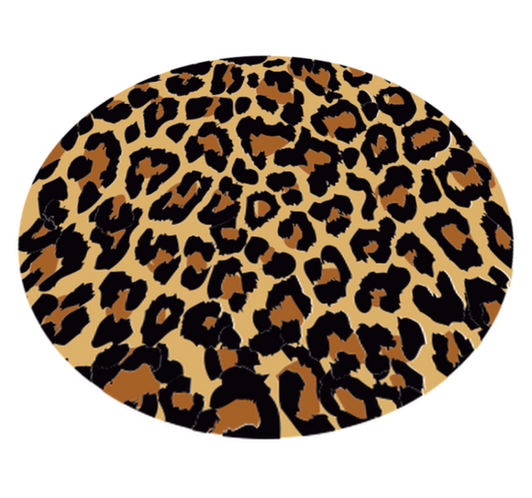 Vinylteppich Animal Print Runder tierdruck - TenStickers