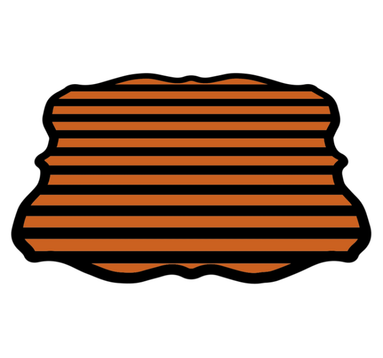 Vinyl Teppich Halloween halloween-streifen - TenStickers