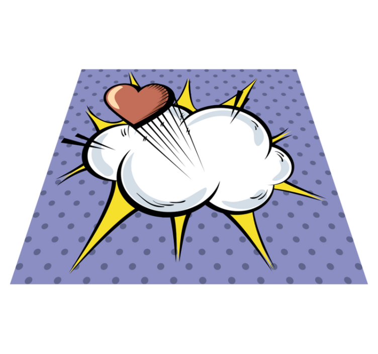 Vinylteppich Vintage Pop-art-comic - TenStickers