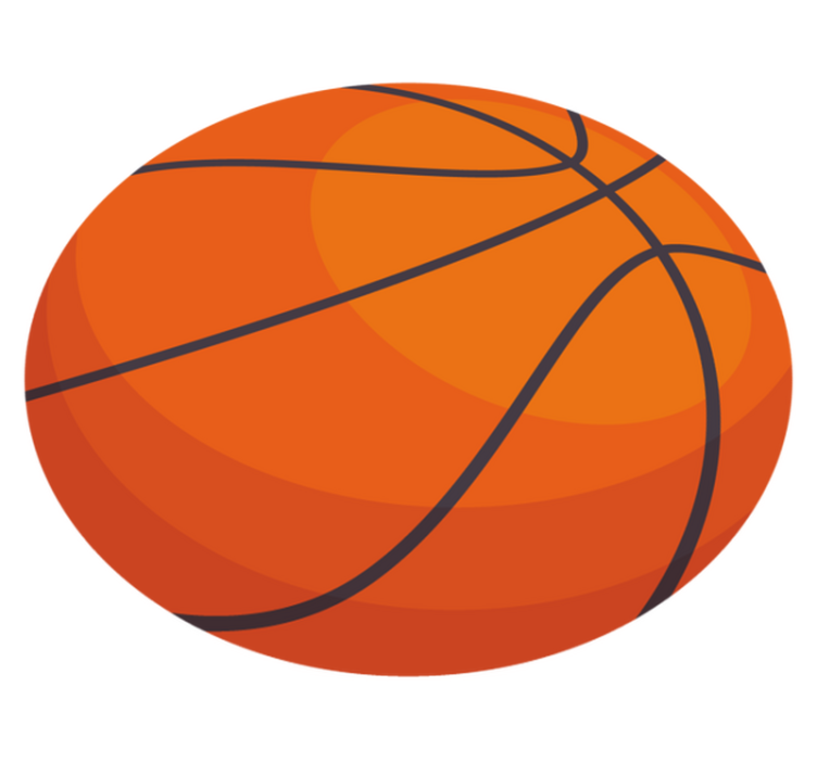 Vinyl Teppich kindlich basketball-muster - TenStickers