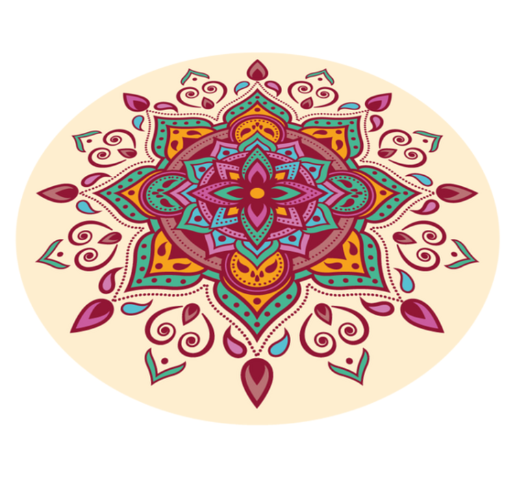 Vinyl Teppich Mandala mandala-kunst - TenStickers