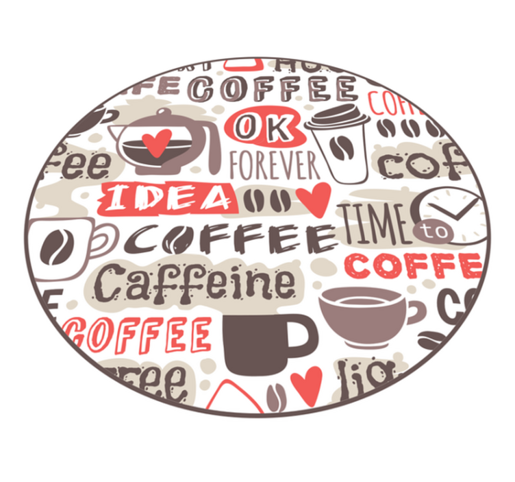 Vinyl Teppich Küche kaffeeliebhaber-kreis - TenStickers