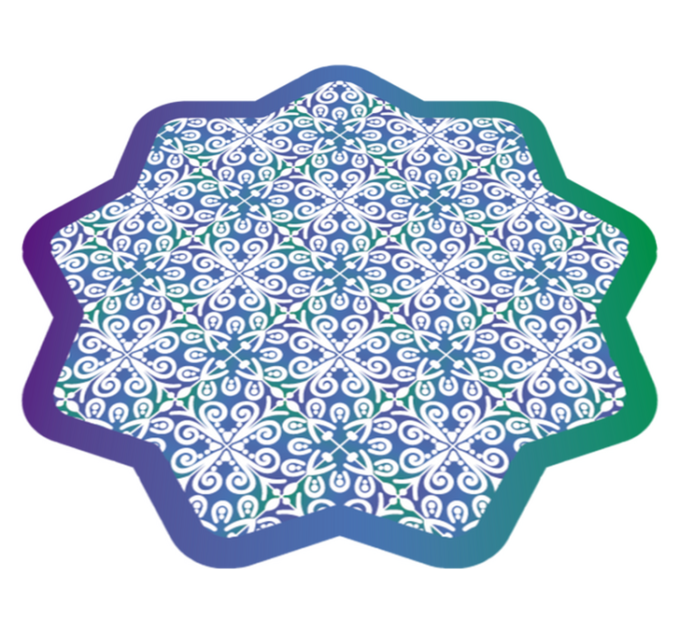 Vinyl Teppich Fliesenoptik aufwendiges fliesendesign - TenStickers