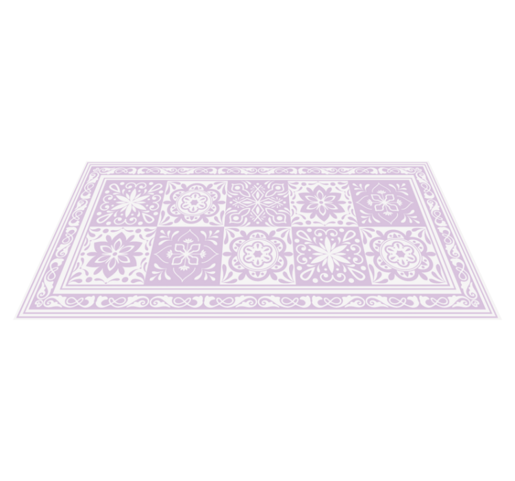 Vinyl Teppich Bad mandala eleganz - TenStickers