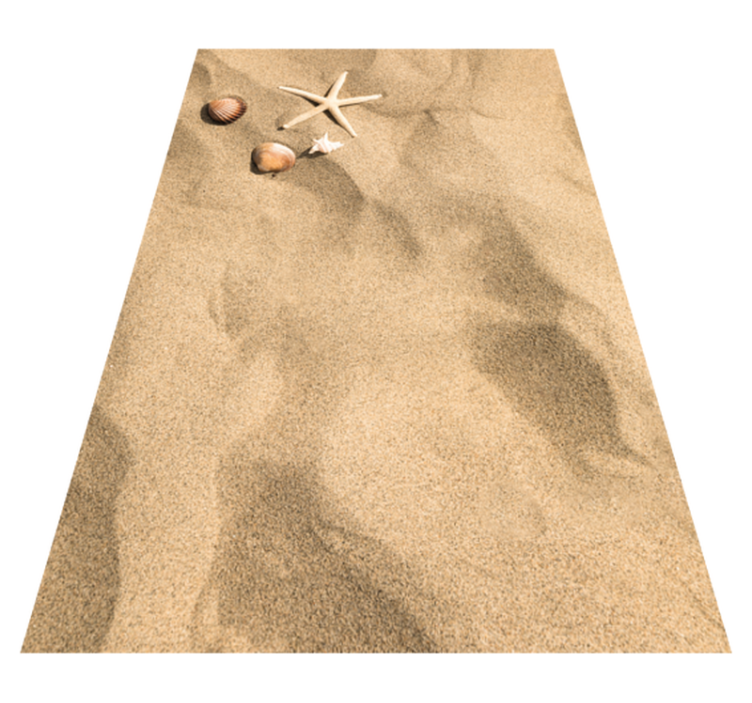 Vinylteppich Steine Sommer vibe vinyl teppich sand - TenStickers