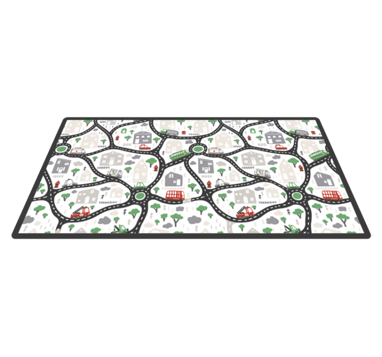 Vinyl Teppich Straßen stadt spielen straßen - TenStickers