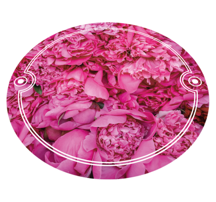 Vinyl Teppich Blumen blumenmeditationsraum - TenStickers