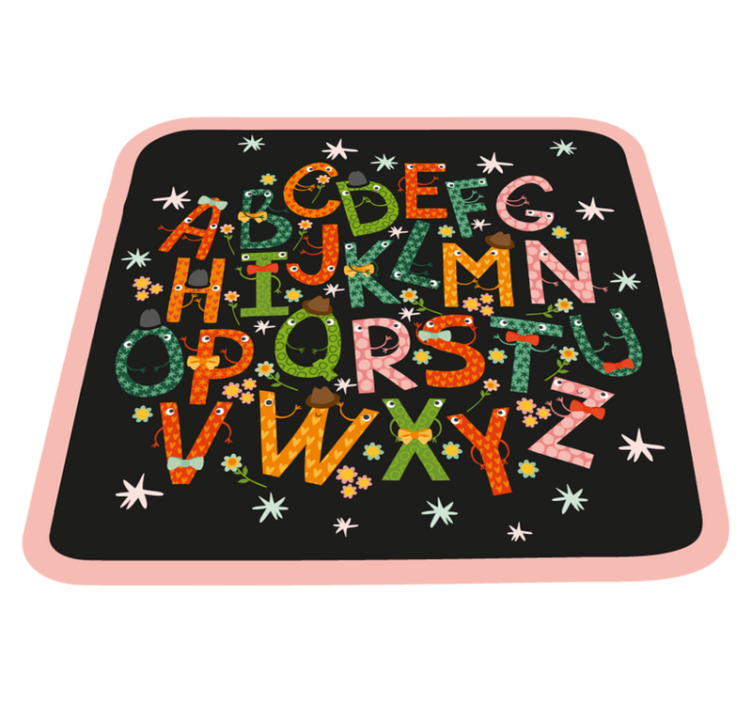 Vinyl Teppich Alphabet alphabet-verzauberung - TenStickers