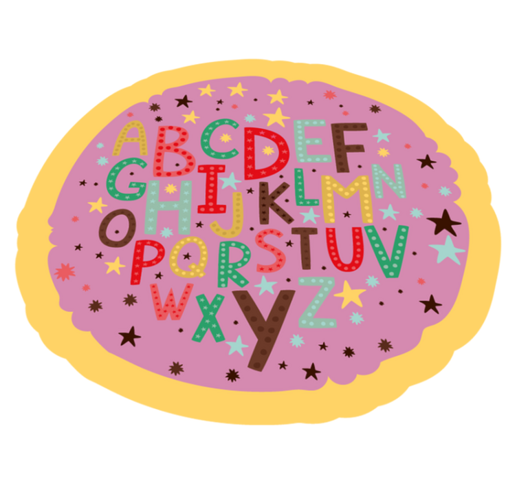 Vinyl Teppich Alphabet pädagogisches alphabetisch - TenStickers