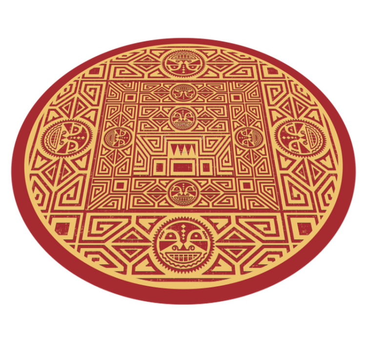 Vinyl Teppich Mandala stammes-mandala - TenStickers