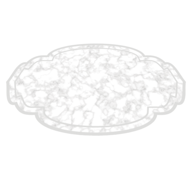 Vinyl Teppich Marmor marmorwolkenform - TenStickers