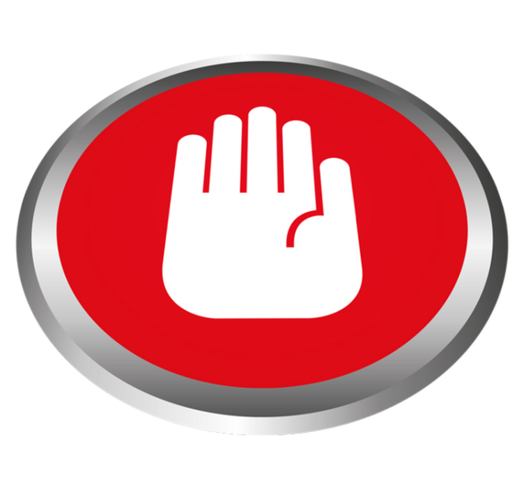 Vinyl Teppich Marmor stoppsignal dekor - TenStickers