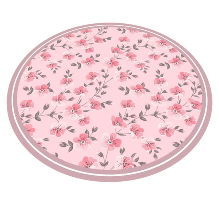 Vinyl Teppich Blumen blumenkreis-design - TenStickers