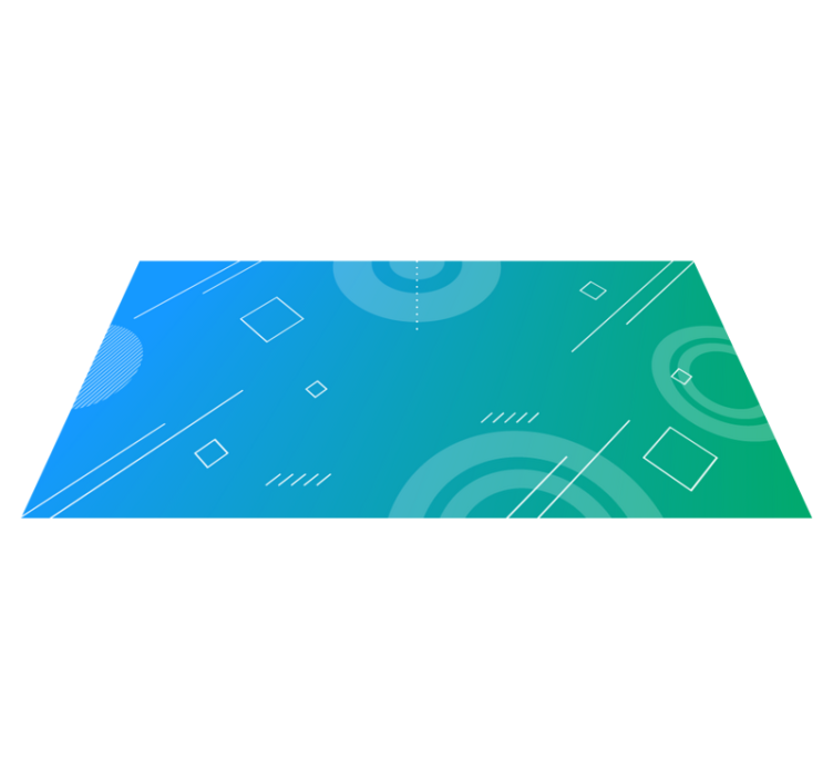 Vinylteppich modern Blauer abstrakter geometrischer druck - TenStickers