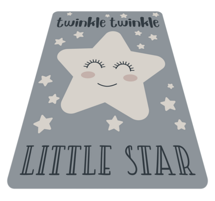 Vinylteppich Sterne Twinkle little star song - TenStickers