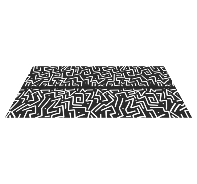 Vinyl Teppich geometrisch abstraktes labyrinth - TenStickers