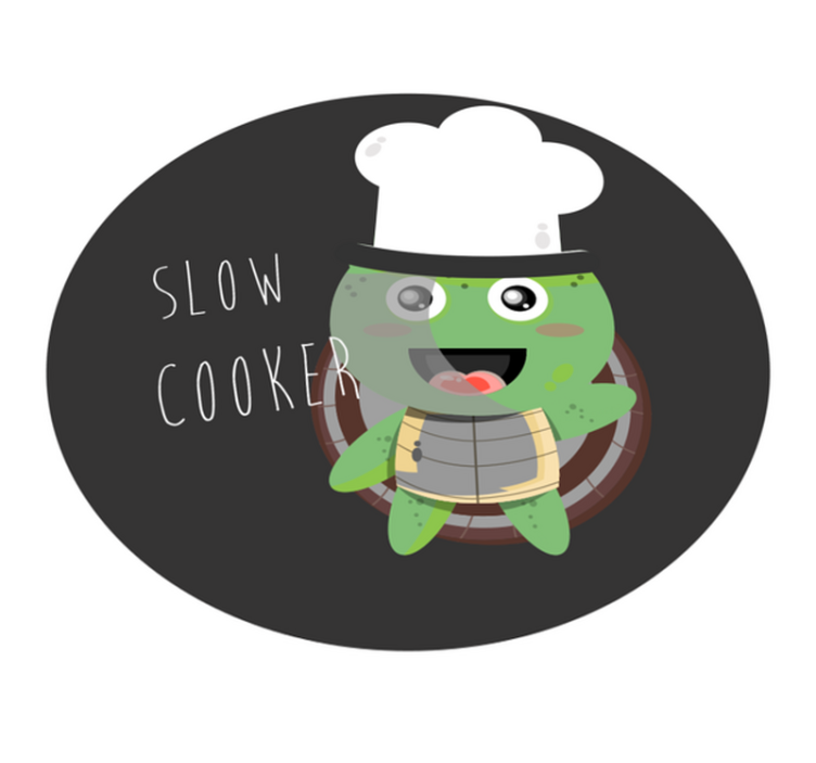 Vinylteppich Tiere Slow cooker schildkröte - TenStickers